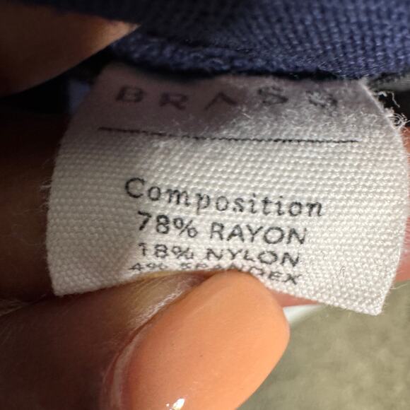 Brass Dress Womens‎ Small Navy Blue Ponte Stretch Pullover Pockets Minimalist - Picture 5 of 10